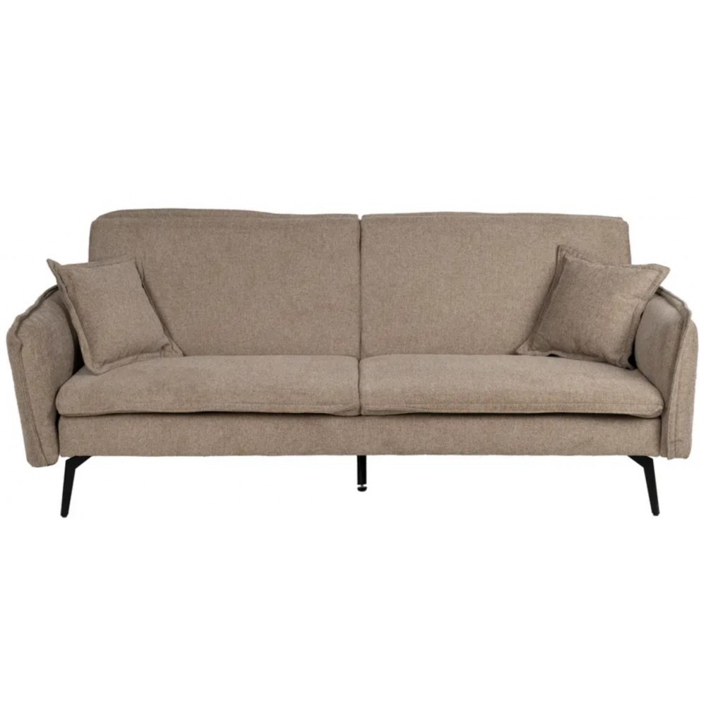Sofá cama Taupe Than Than Line Metal Pé 214cm IXIA IXIA - 5
