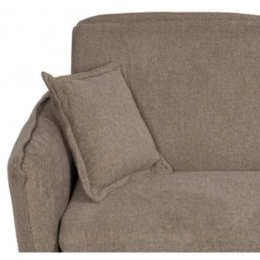 Sofa-Lit Taupe Stoff Metall Fußwäsche 214cm IXIA IXIA - 10