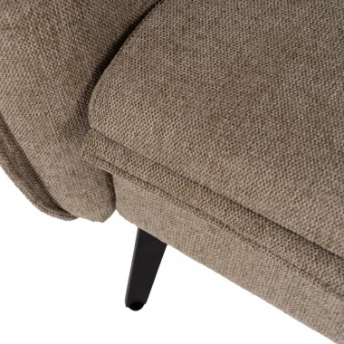 Sofa-Lit Taupe Stoff Metall Fußwäsche 214cm IXIA IXIA - 12