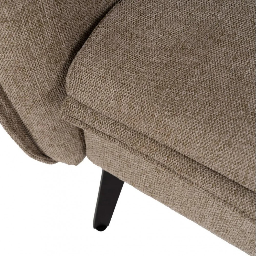 Sofá cama Taupe Than Than Line Metal Pé 214cm IXIA IXIA - 12