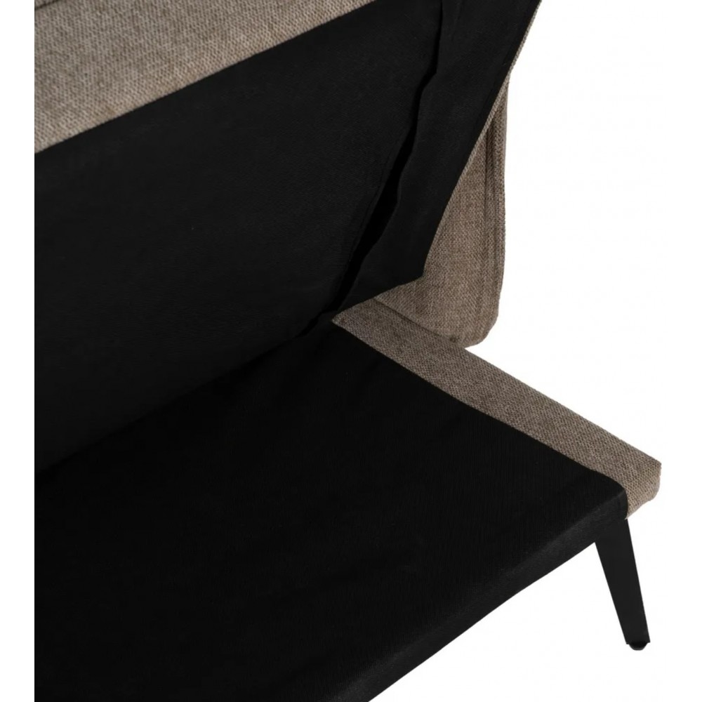 Sofá cama Taupe Than Than Line Metal Pé 214cm IXIA IXIA - 16