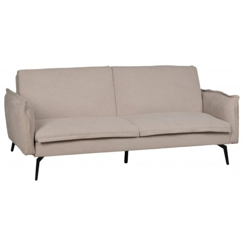 Sofa-bed Beige linnen stof metalen voet 214cm IXIA IXIA - 1