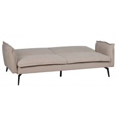 Sofa-bed Beige linnen stof metalen voet 214cm IXIA IXIA - 2