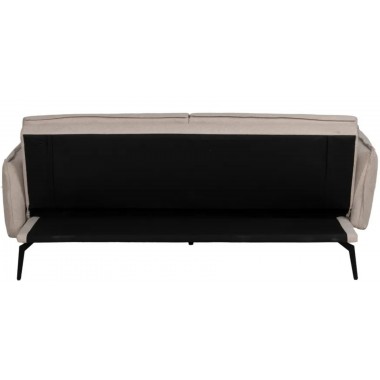 Sofa-bed Beige linnen stof metalen voet 214cm IXIA IXIA - 17