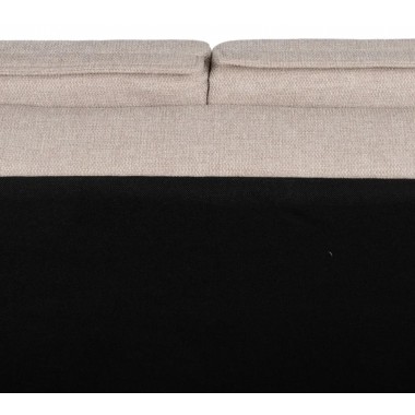 Sofa-bed Beige linnen stof metalen voet 214cm IXIA IXIA - 14