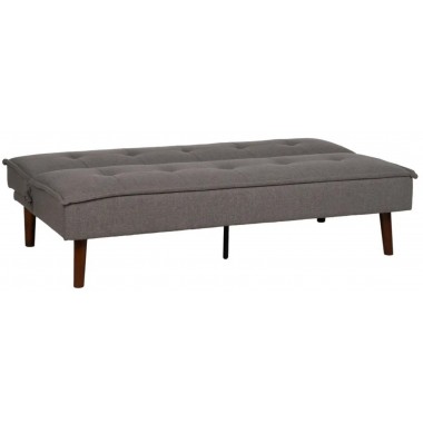 Divano letto Tessuto Grigio Piedi Legno 181cm IXIA IXIA - 1