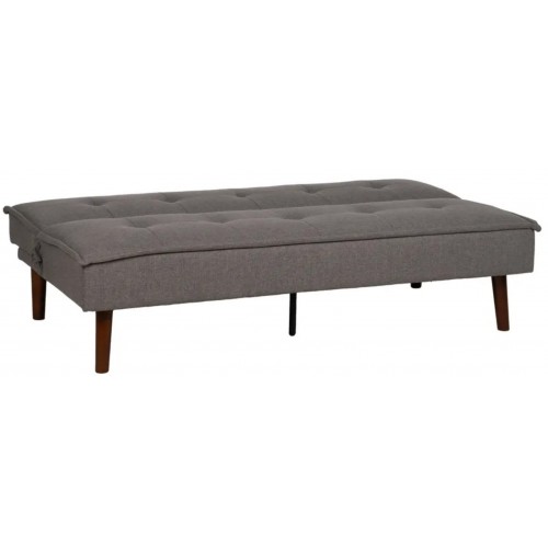 Divano letto Tessuto Grigio Piedi Legno 181cm IXIA IXIA - 2