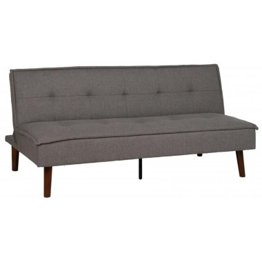 Sofá cama cinza tecido de tecido de madeira 181cm IXIA IXIA - 2