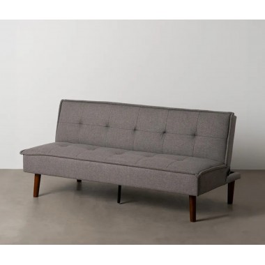 Sofa Bett Stoff Grau Füße Holz 181cm IXIA IXIA - 4