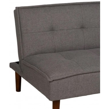 Sofa Bett Stoff Grau Füße Holz 181cm IXIA IXIA - 7