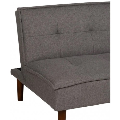 Sofá cama cinza tecido de tecido de madeira 181cm IXIA IXIA - 7