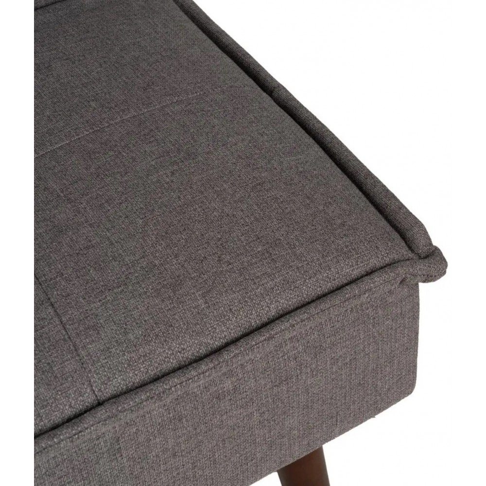Sofa Bett Stoff Grau Füße Holz 181cm IXIA IXIA - 10