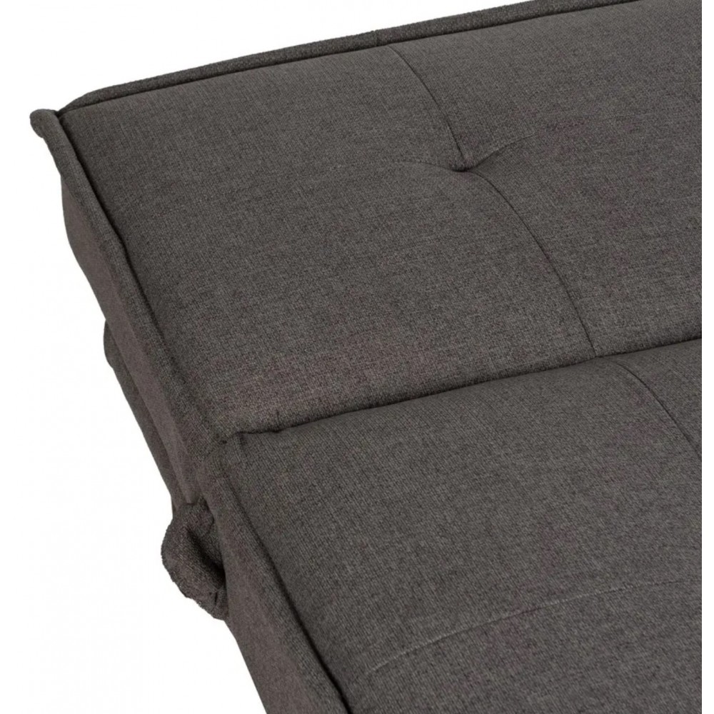 Sofa cama tela gris hoja madera 181cm IXIA IXIA - 11