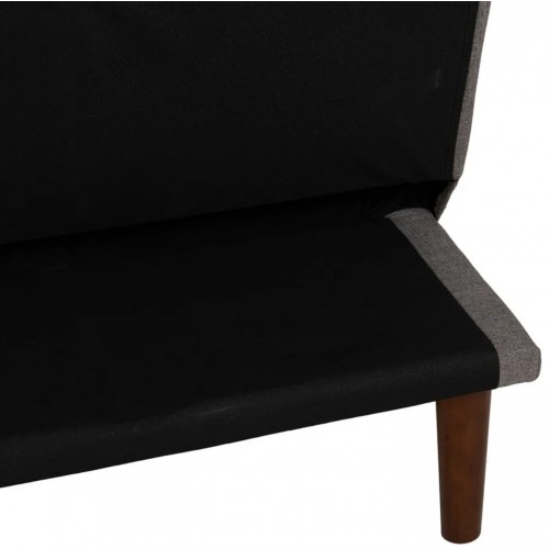 Sofá cama cinza tecido de tecido de madeira 181cm IXIA IXIA - 14