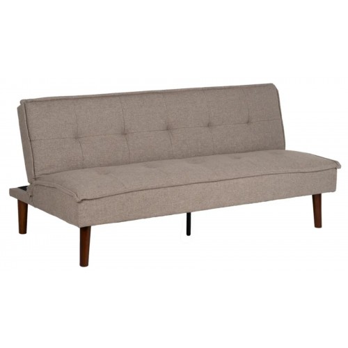 Sofa Bett Beige Stoff Holzfuß 181cm IXIA IXIA - 1