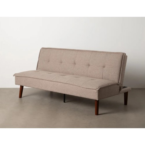 Sofa Bett Beige Stoff Holzfuß 181cm IXIA IXIA - 3