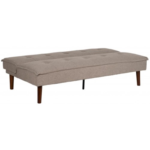 Sofá cama bege tecido de tecido de madeira 181cm IXIA IXIA - 2