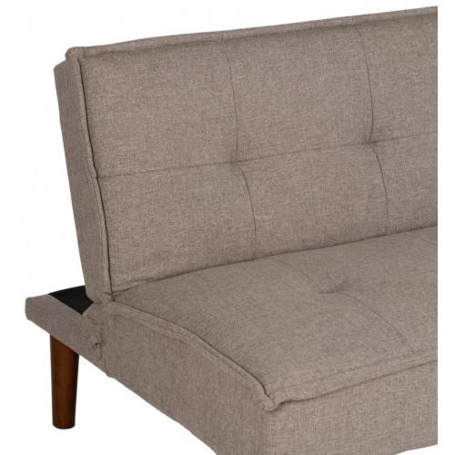 Sofa Bett Beige Stoff Holzfuß 181cm IXIA IXIA - 5