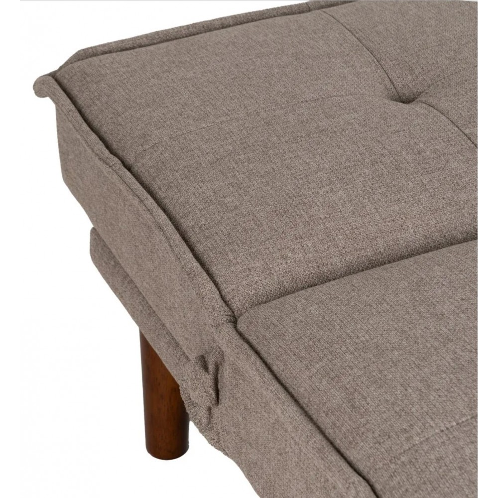 Sofa Bett Beige Stoff Holzfuß 181cm IXIA IXIA - 6
