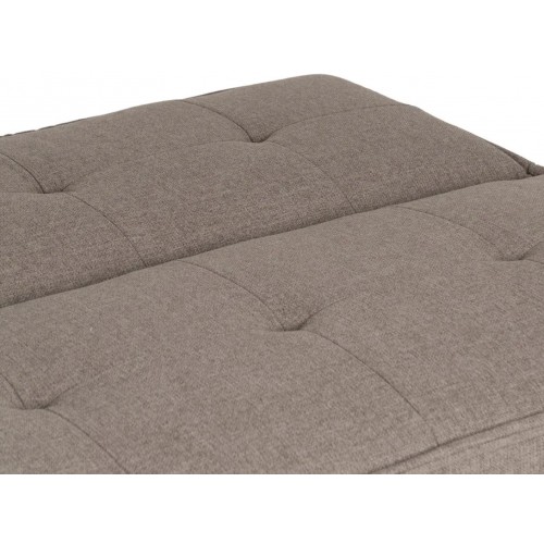 Sofa Bett Beige Stoff Holzfuß 181cm IXIA IXIA - 7