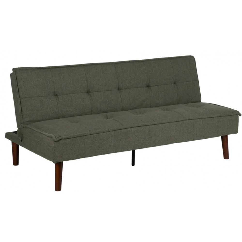 Sofa cama verde tela Pie de madera 181cm IXIA IXIA - 1