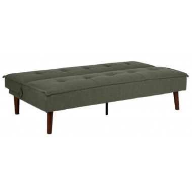 Sofa Bett Grün Stoff Holzfuß 181cm IXIA IXIA - 2