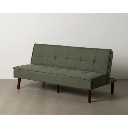 Tecido de cama de sofá-cama de madeira verde 181cm IXIA IXIA - 3