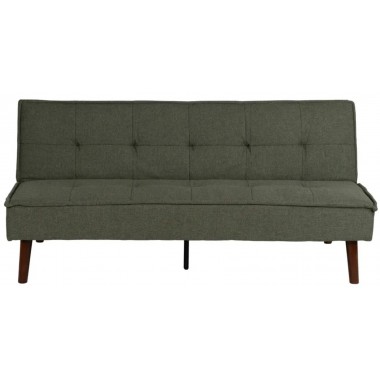 Sofa Bett Grün Stoff Holzfuß 181cm IXIA IXIA - 4