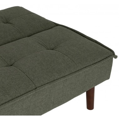 Sofa Bett Grün Stoff Holzfuß 181cm IXIA IXIA - 7