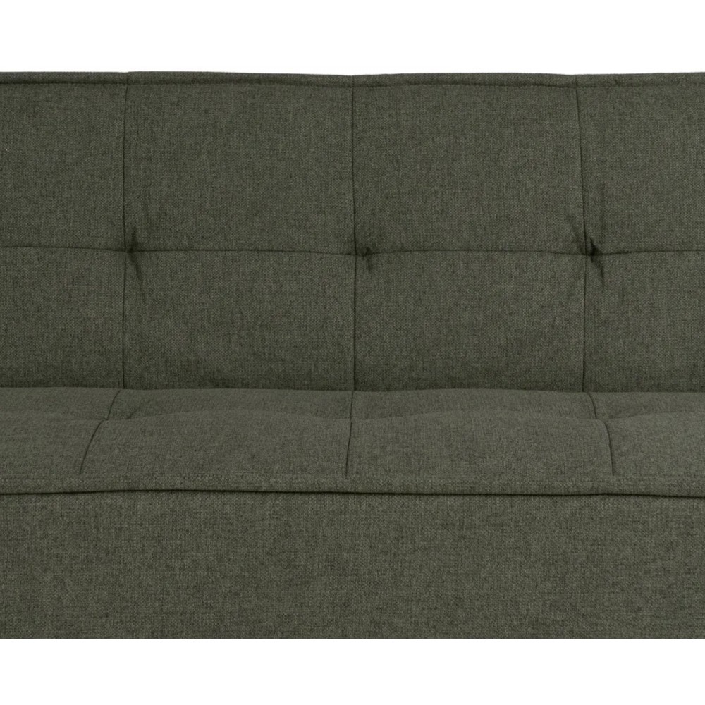 Tecido de cama de sofá-cama de madeira verde 181cm IXIA IXIA - 11