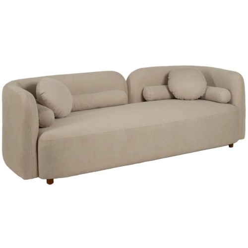 Divano 3 posti moderno in tessuto beige 223cm IXIA IXIA - 1