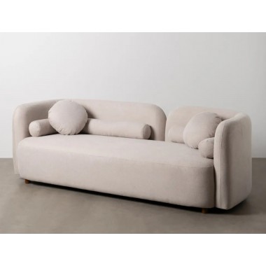 3 seater sofa modern beige fabric 223cm IXIA IXIA - 2