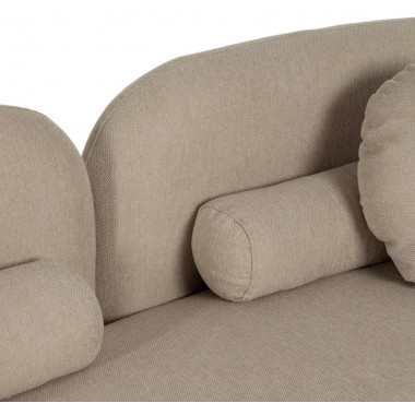 3 seater sofa modern beige fabric 223cm IXIA IXIA - 7