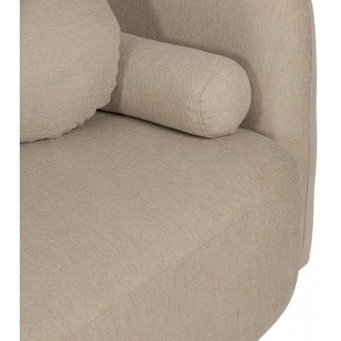 3 seater sofa modern beige fabric 223cm IXIA IXIA - 8