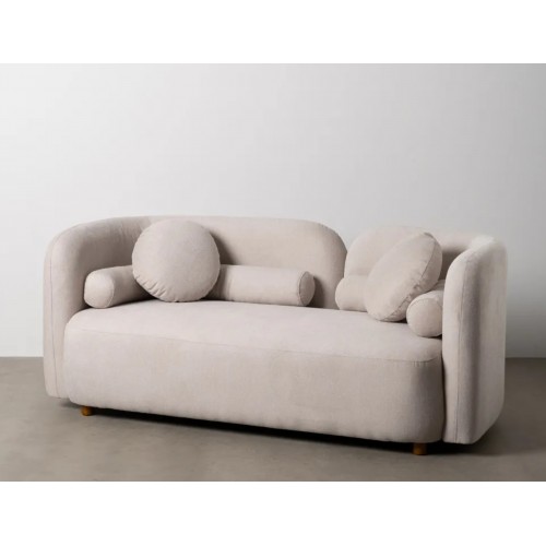 Sofa 2 zitplaatsen modern beige weefsel 176cm IXIA IXIA - 1