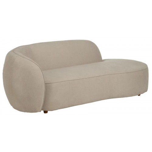 Sofa 3 plaatsen asymmetrisch beige weefsel 229cm IXIA IXIA - 1