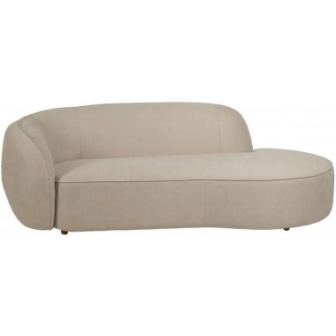 3 seater sofa asymmetric beige fabric 229cm IXIA IXIA - 3