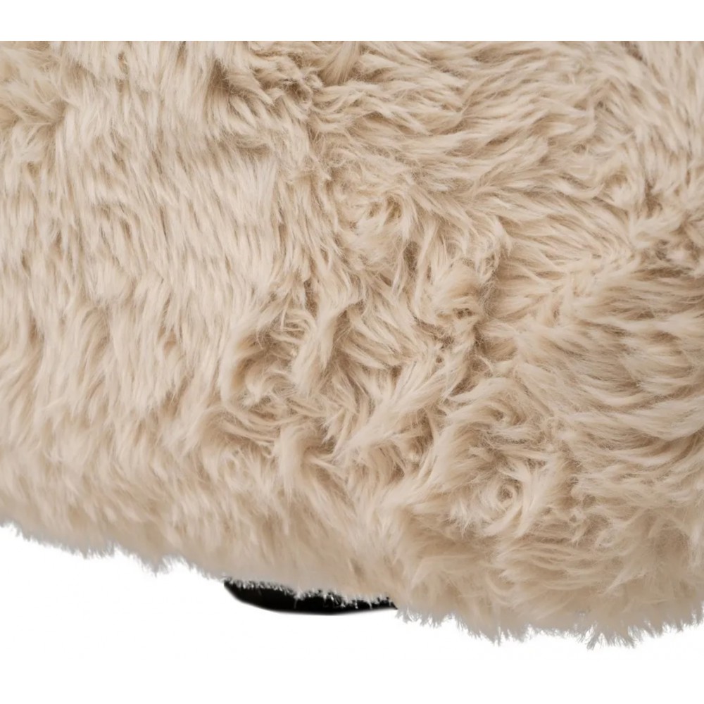 3 sitzsofa kunstfell beige 240cm IXIA IXIA - 12
