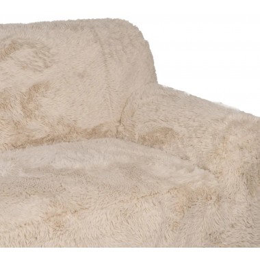 Sofa 2 seats fake beige fur 185cm IXIA IXIA - 8