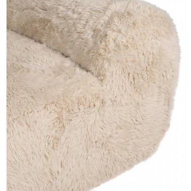 Sofa 2 seats fake beige fur 185cm IXIA IXIA - 9