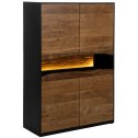 Gabinete de LED Acacia Madeira e Metal 147cm IXIA IXIA - 2