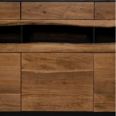 Acacia Wood and Metal LED Sideboard 180cm IXIA IXIA - 6