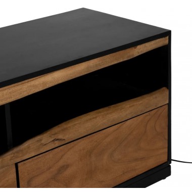 Acacia Madera y gabinete de TV LED de metal 180cm IXIA IXIA - 10