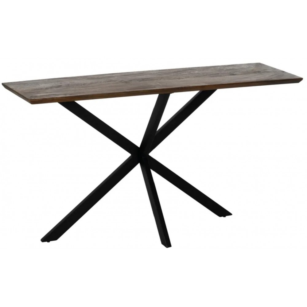 Consola mango pie de madera hierro negro 130cm IXIA IXIA - 1