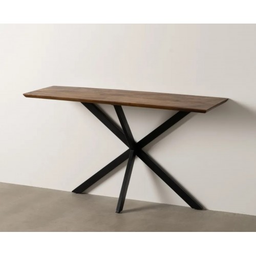 Console mango wood feet iron black 130cm IXIA IXIA - 1