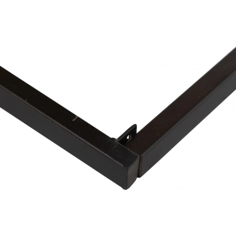Table basse bois de manguier et fer 85x85cm IXIA IXIA - 11