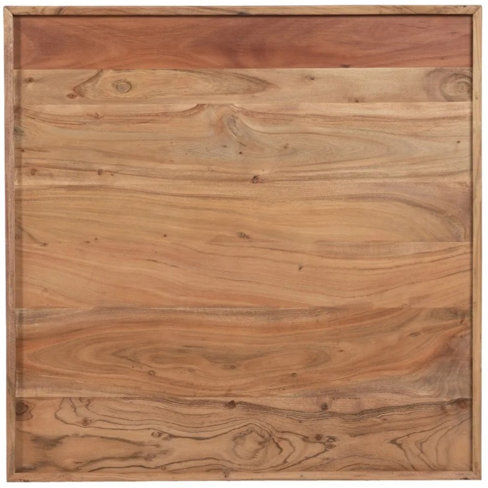 Table basse bois de manguier et fer 85x85cm IXIA IXIA - 8