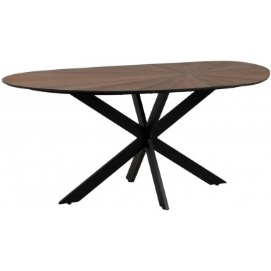 Table Asymmetric Design Wood and Metal 178cm IXIA IXIA - 1