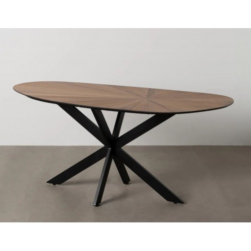 Table Asymmetric Design Wood and Metal 178cm IXIA IXIA - 1