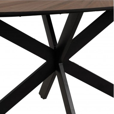 Tabelle asymmetrisch Design Holz und Metall 178cm IXIA IXIA - 4